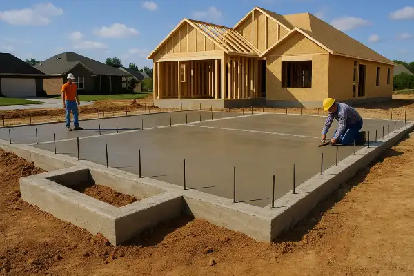 a concrete foundation for a new house from Concrete Contractor Hutto in Hutto, TX - Concrete Slab Foundation a concrete foundation for a new house from Concrete Contractor Hutto in Hutto, TX - Concrete Slab Foundation